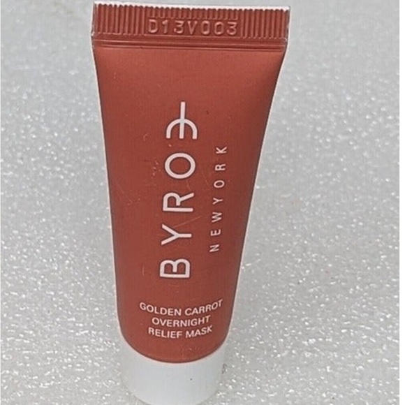 Byroe New York Golden Carrot 🥕 Overnight Relief Mask and Cosmedix brush duo NEW - Picture 2 of 11